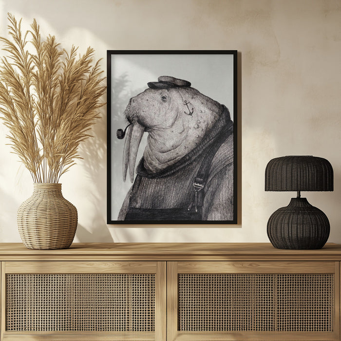 Sea Captain&#039;s Wisdom - Mike Koubou Framed Art | Home or Office Art