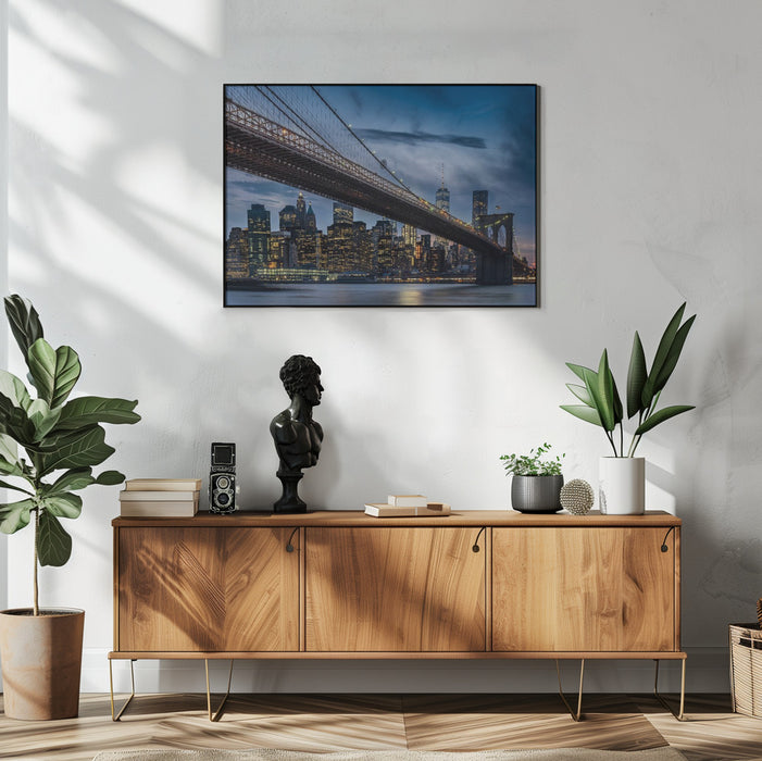 Manhattan from Dumbo - ILKER OZMEN Framed Art | Home or Office Art