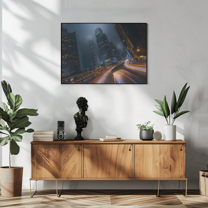 Driving Hong Kong - Javier de la Torre Framed Art | Home or Office Art
