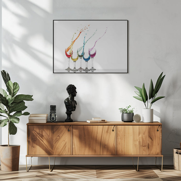 Glass party - Madison Framed Art | Home or Office Art
