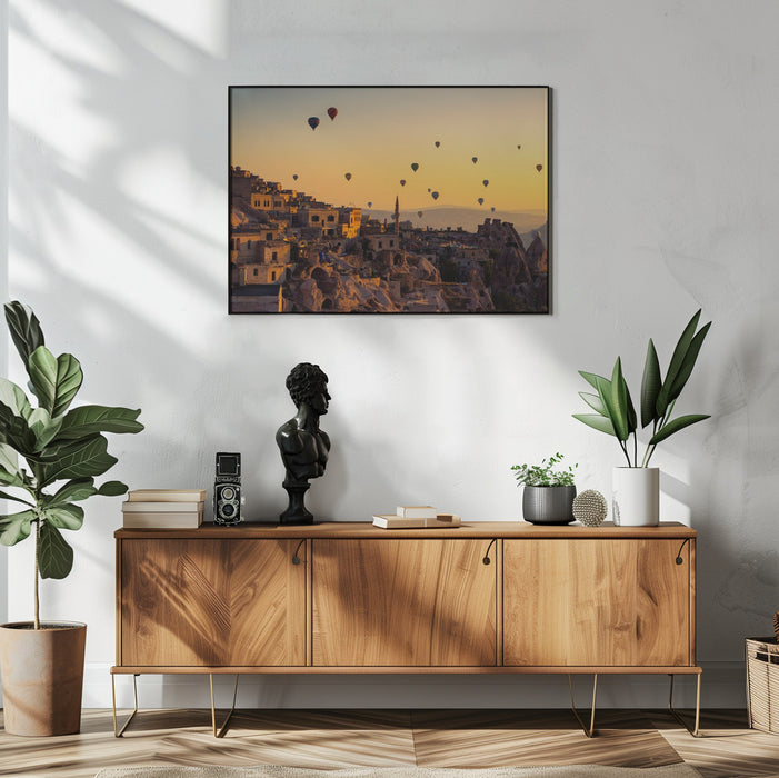 Sunrise over Cappadocia Framed Art Yavuz Pancareken | Home or Office Art