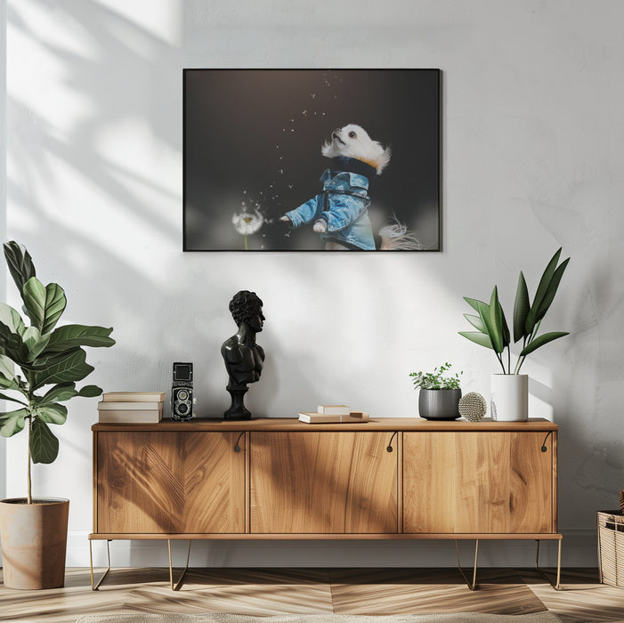 Fluffy Framed Art Lienjp | Home or Office Art