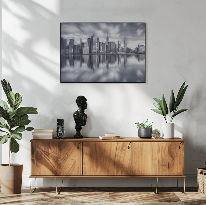 Manhattan Reflection Framed Art Michael Zheng | Home or Office Art