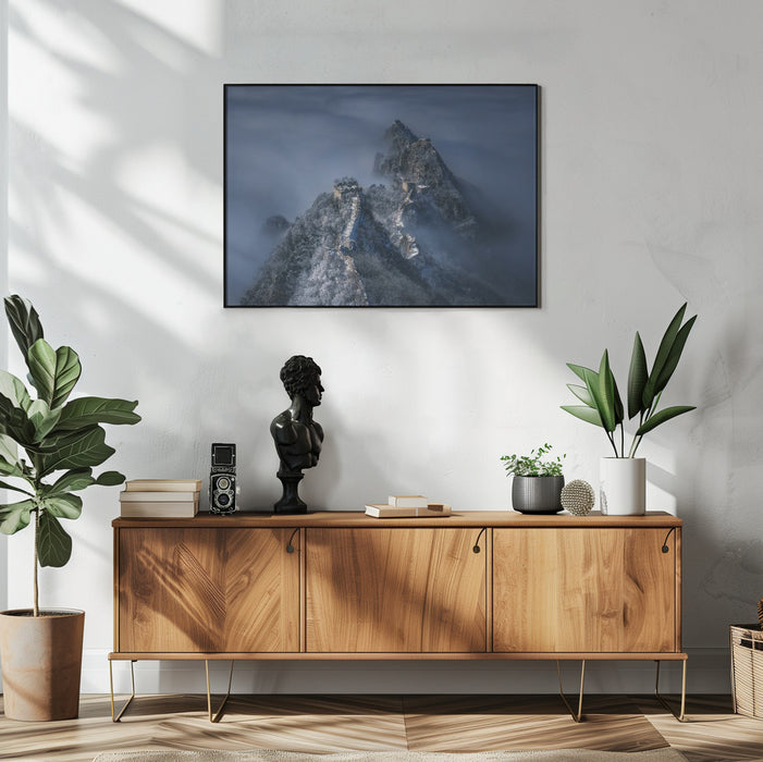 The Great Wall on the cloud Framed Art Yuan Cui | Home or Office Art
