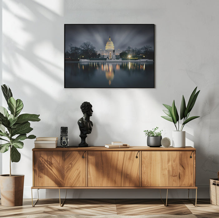 Captitol Hill Framed Art Ivy Deng | Home or Office Art