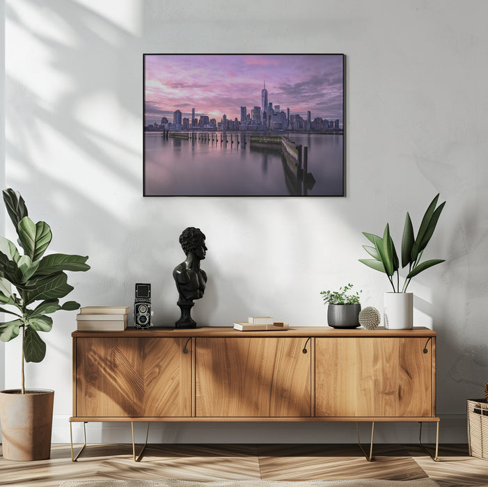 Manhattan's morning Framed Art Jie Jin | Home or Office Art