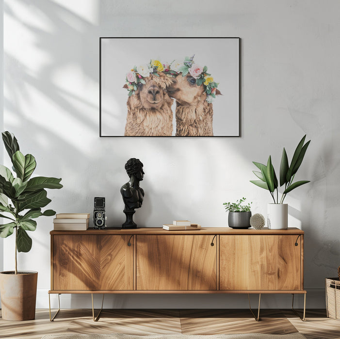 Boho Alpacas Framed Art Kathrin Pienaar | Home or Office Art