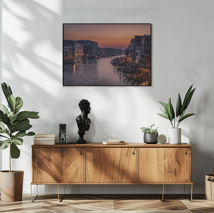 Venice Grand Canal at Sunset - Karen Deakin Framed Art | Home or Office Art