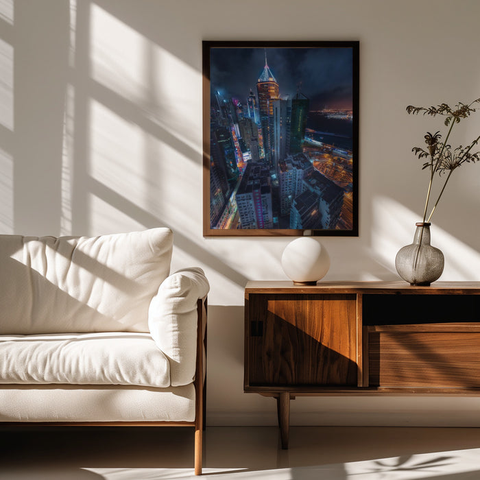Flying Hong Kong - Javier de la Torre Framed Art | Home or Office Art