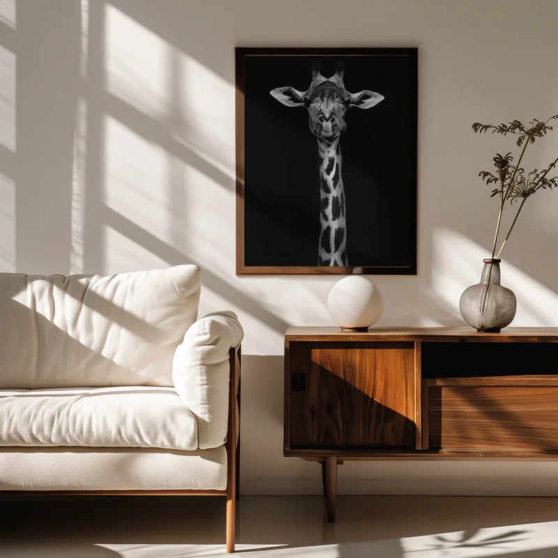 Giraffe Portrait Framed Art WildPhotoArt | Home or Office Art
