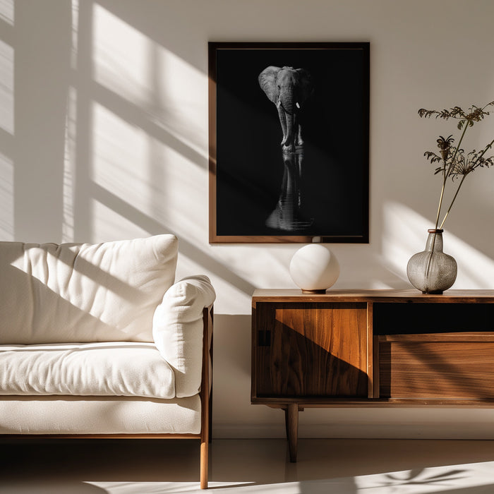Elephant Framed Art Jie Fischer | Home or Office Art