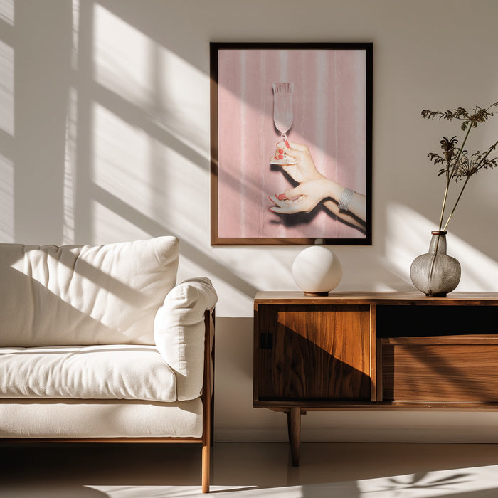 Here's To Pink 01 - Pictufy Studio III Framed Art | Home or Office Art