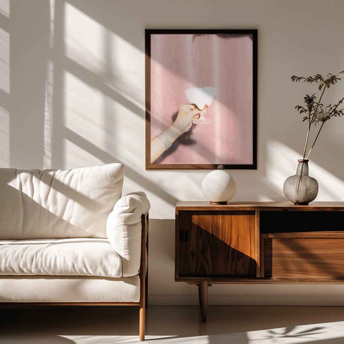 Here's To Pink 04 - Pictufy Studio III Framed Art | Home or Office Art
