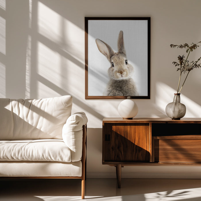 Peekaboo Bunny Framed Art Lola Peacock | Home or Office Art