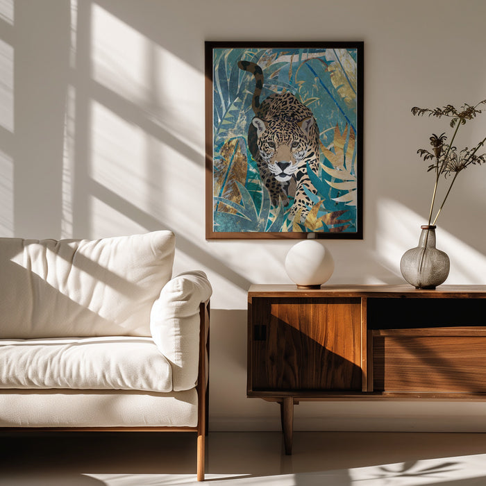Jaguar Jungle 2 Framed Art Sarah Manovski | Home or Office Art