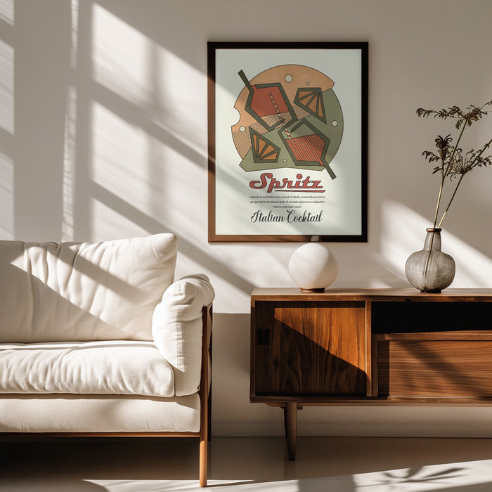 Geometrical spritz print - Dion Gem Framed Art | Home or Office Art