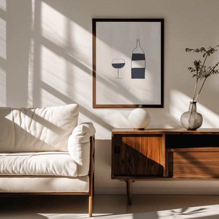 Wine - Ivy Green Illustrations Framed Art | Home or Office Art