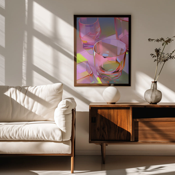 Pink Glasses 2 - Treechild Framed Art | Home or Office Art