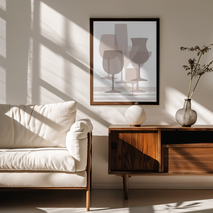 Layered Glass Harmony - Martina Framed Art | Home or Office Art