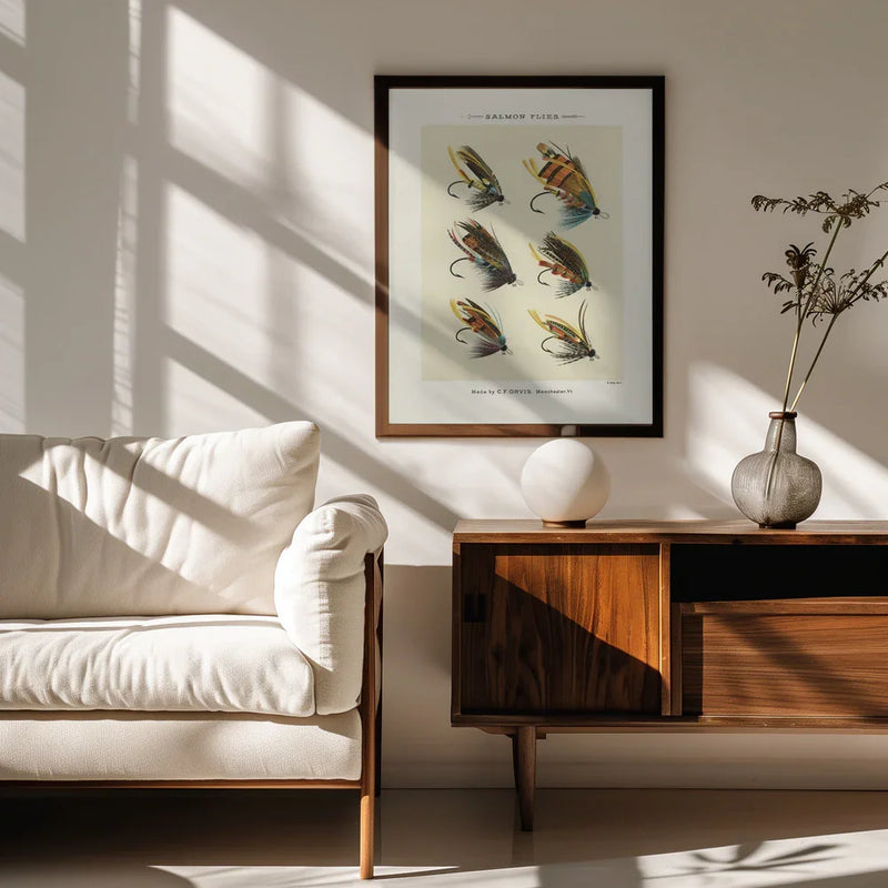 Salmon Fliee 1892 - Mary Orvis Marbury Framed Art | Home or Office Art