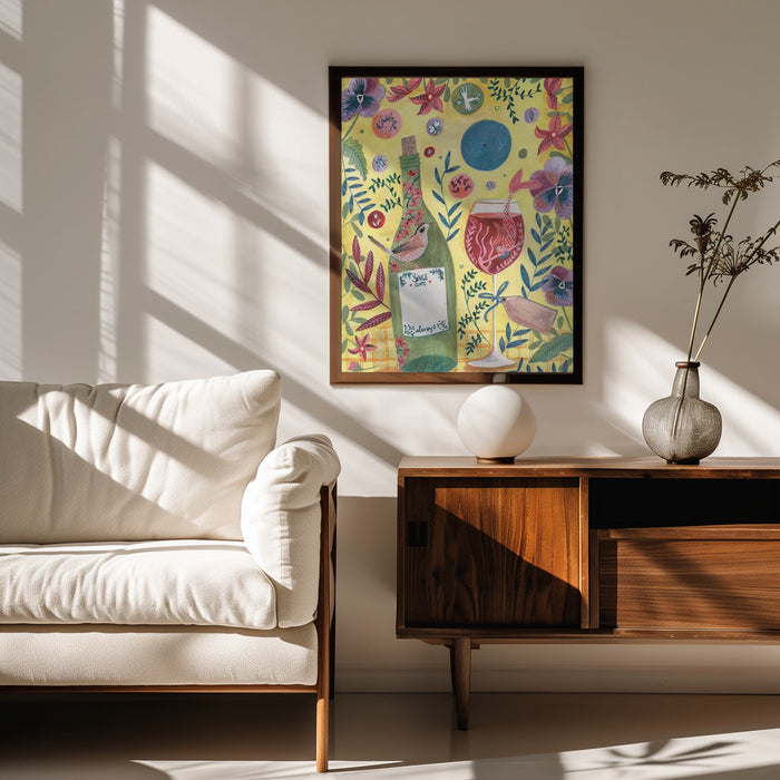 Mermaid Wine - Caroline Bonne Müller Framed Art | Home or Office Art