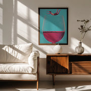 Wine Dive - Andreas Magnusson Framed Art | Home or Office Art