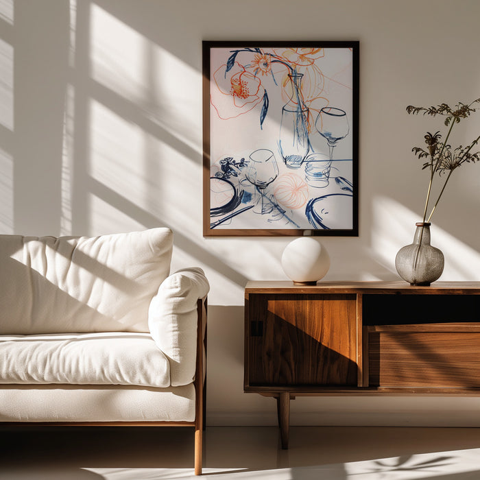Table still life no 1 - Treechild Framed Art | Home or Office Art