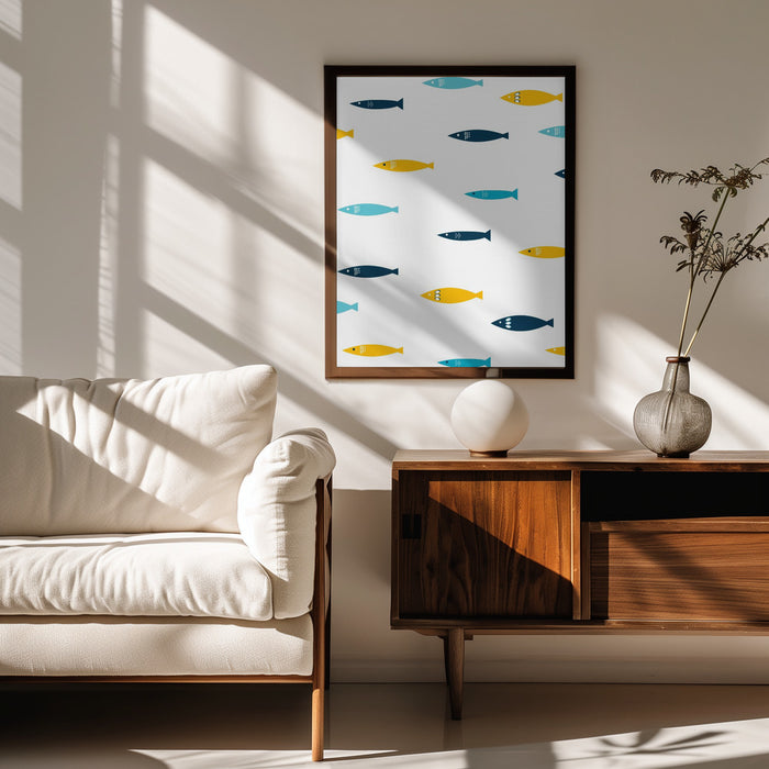 Colorful Sardines - Elizabeth C Framed Art | Home or Office Art