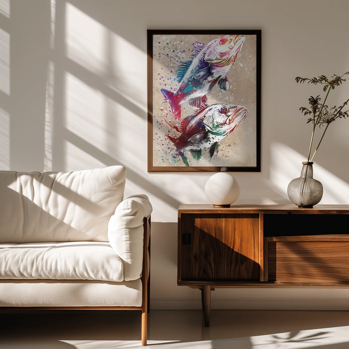 Sport Fishing 1 - Justyna Jaszke Framed Art | Home or Office Art
