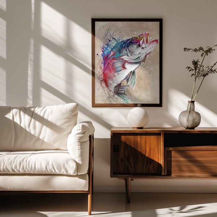 Sport Fishing - Justyna Jaszke Framed Art | Home or Office Art