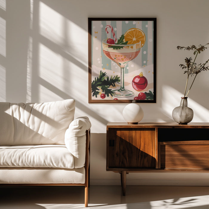 Christmas Cocktail - Melloi Art Prints Framed Art | Home or Office Art