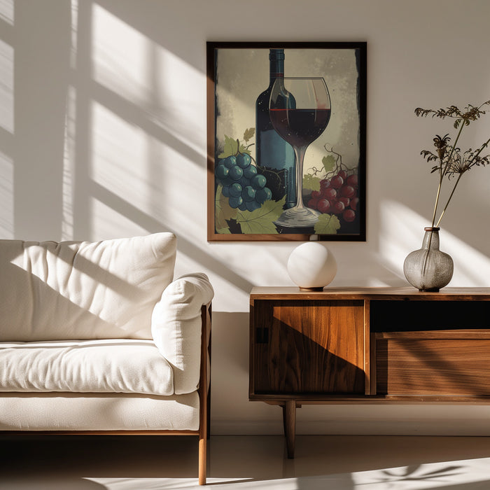 Red Red Wine No 4 - Andreas Magnusson Framed Art | Home or Office Art