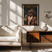 Art Deco Espresso Martini Drinking Sloth - The Whiskey Ginger Framed Art | Home or Office Art