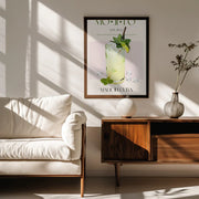 Mojito Print Cocktail - Nazma Khokhar Framed Art | Home or Office Art