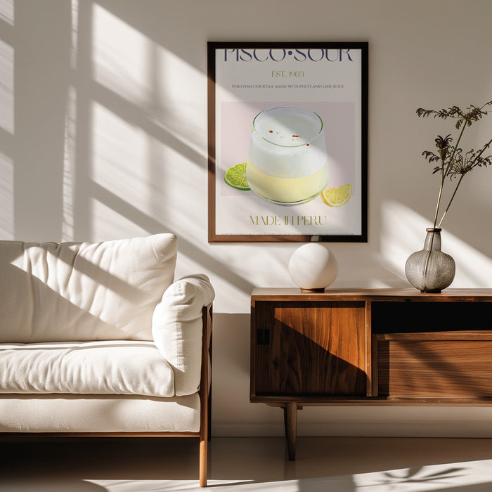 Pisco Delight - Nazma Khokhar Framed Art | Home or Office Art