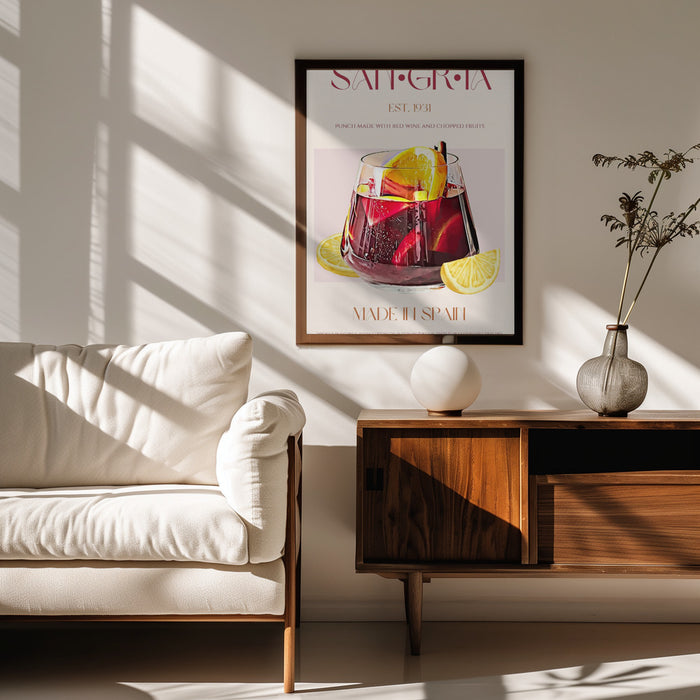 A Glass Filled With Red Wine - Nazma Khokhar Framed Art | Home or Office Art