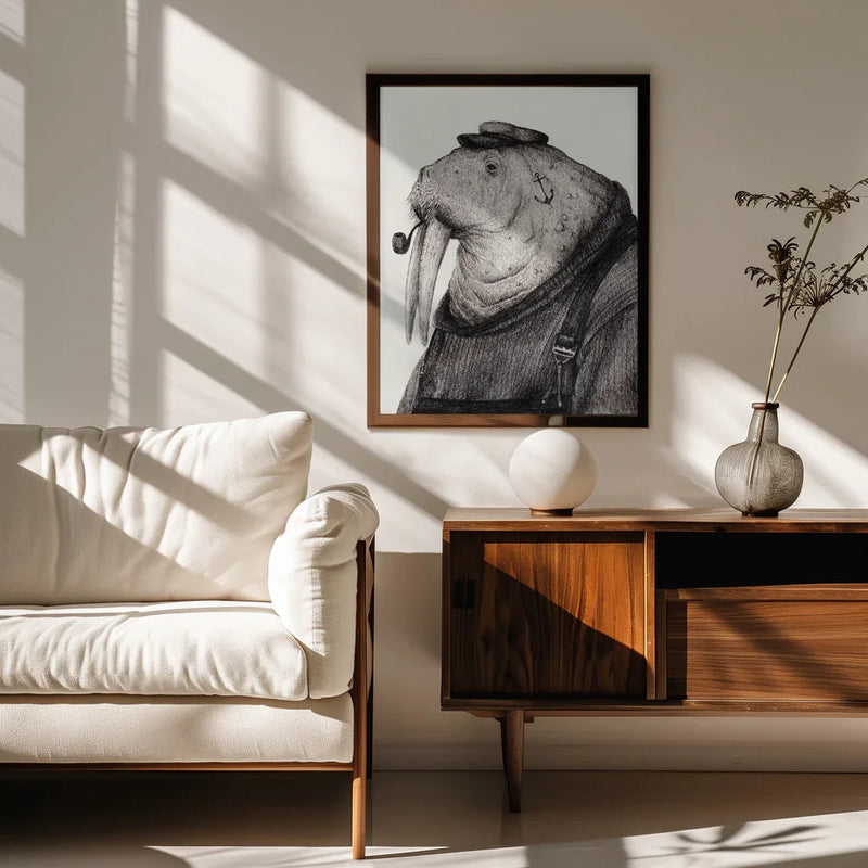 Sea Captain&#039;s Wisdom - Mike Koubou Framed Art | Home or Office Art
