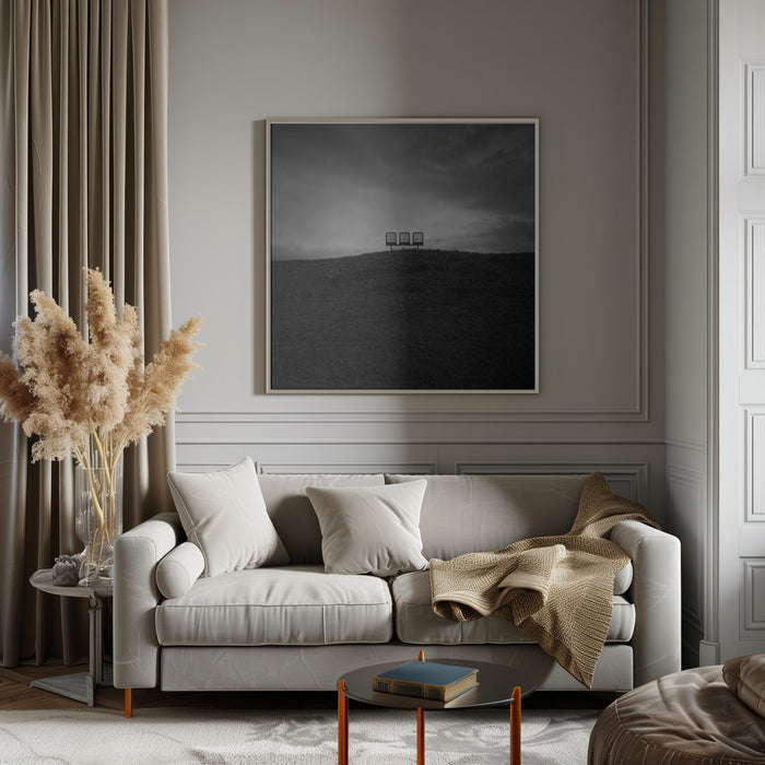 Emptiness by Jan Rauwerdink Square Canvas Print Art for Modern Home Decor. Decorate your office or living room with canvas artwork