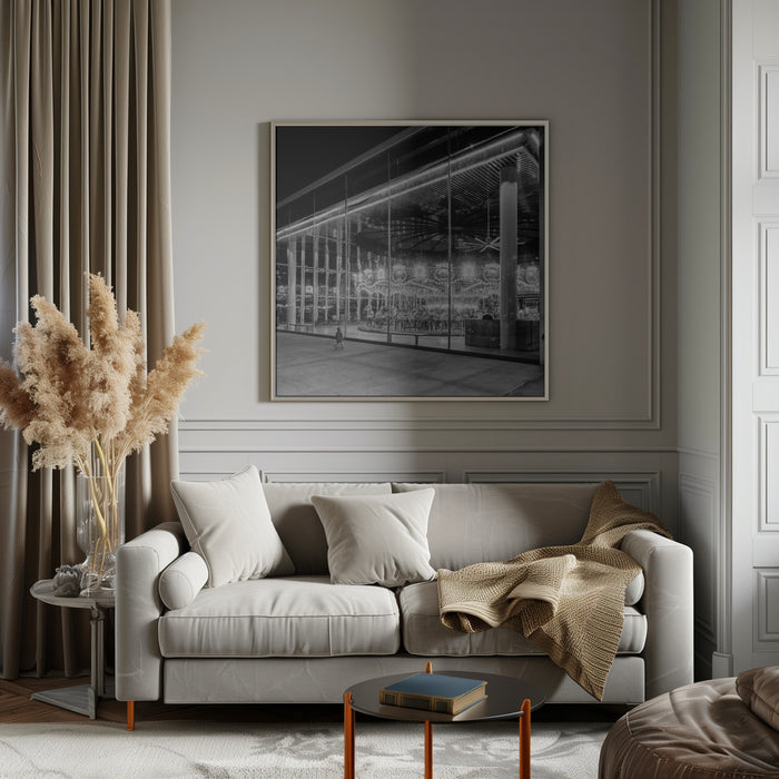 Like a Moth to a Flame by Robert Bolton Square Canvas Print Art for Modern Home Decor. Decorate your office or living room with canvas artwork