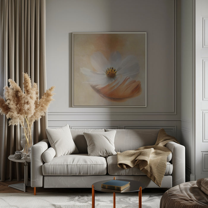Light as a Feather by Gaille Gray Square Canvas Print Art for Modern Home Decor. Decorate your office or living room with canvas artwork