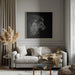 Roaring Lion #2 Square Canvas Art  Christian Meermann 