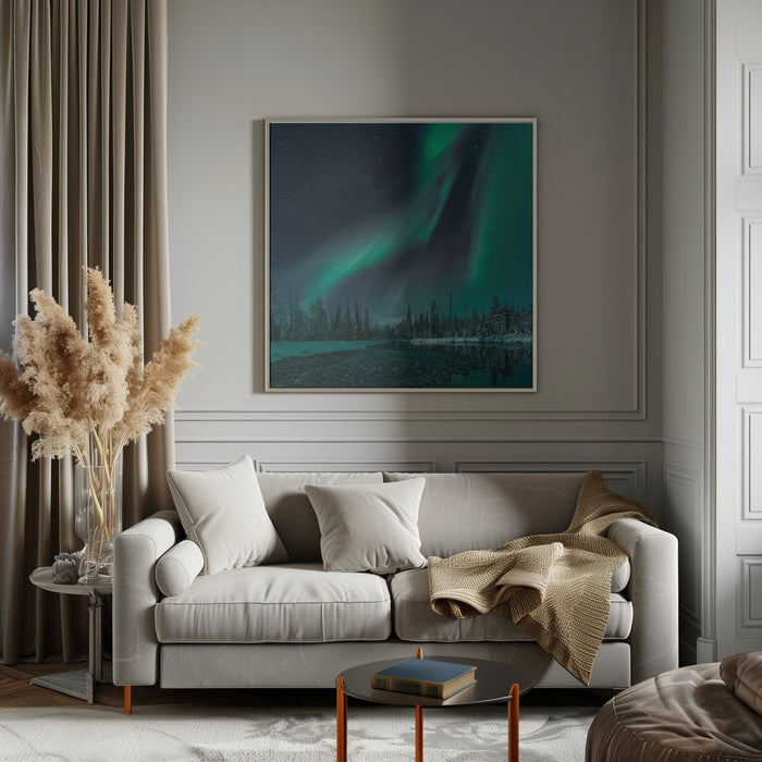 Music of the Heavenly Organ by Haim Rosenfeld Square Canvas Print Art for Modern Home Decor. Decorate your office or living room with canvas artwork
