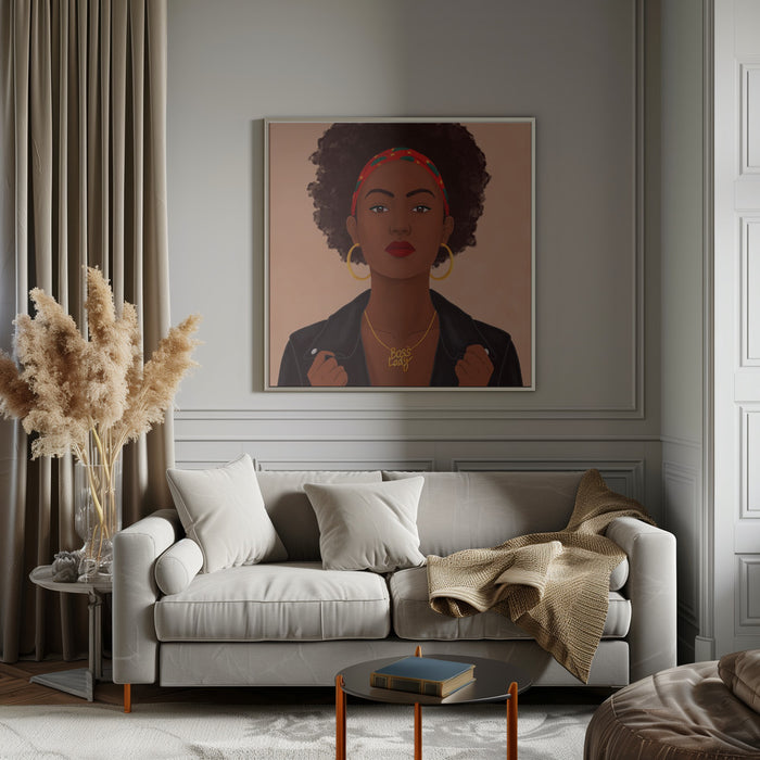 Boss Lady Square Canvas Art  Petra Holíková 