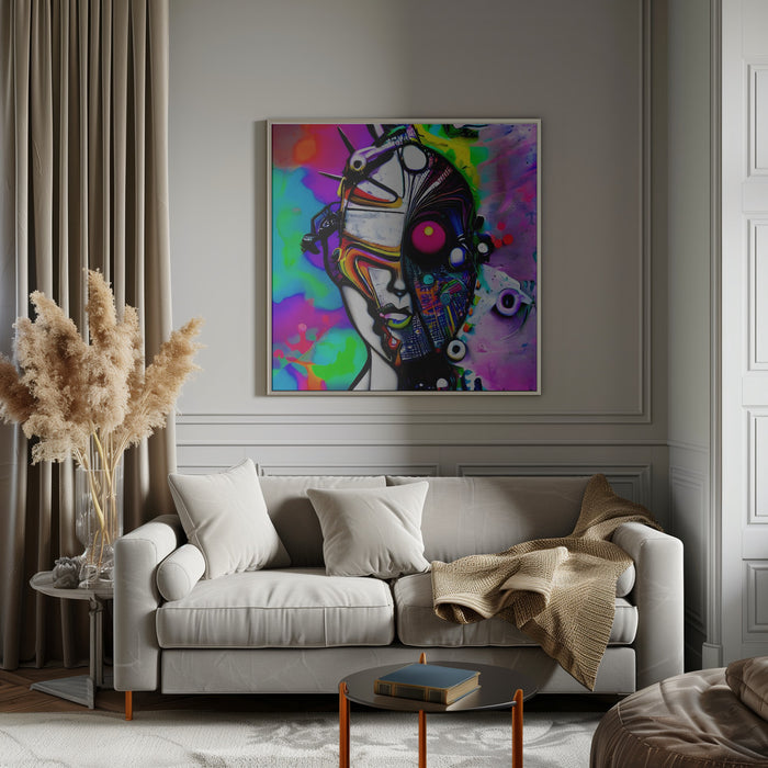 AZ02 by mnemonixART Square Canvas Print Art for Modern Home Decor. Decorate your office or living room with canvas artwork