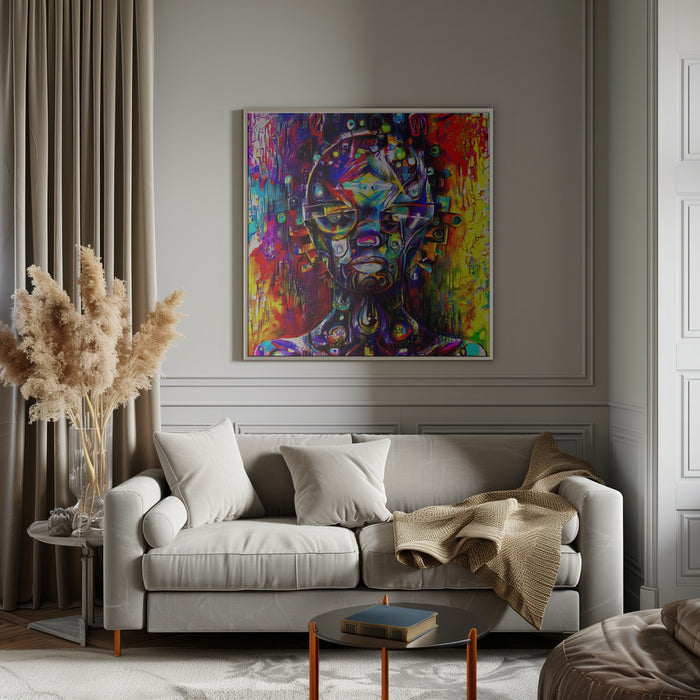 AZ04 by mnemonixART Square Canvas Print Art for Modern Home Decor. Decorate your office or living room with canvas artwork