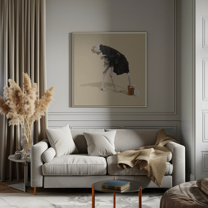 Dive in Coffee Square Canvas Art  Artem Pozdniakov 