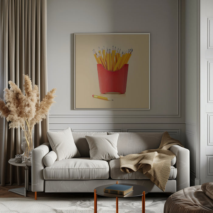 Creative Snack by Artem Pozdniakov Square Canvas Print Art for Modern Home Decor. Decorate your office or living room with canvas artwork