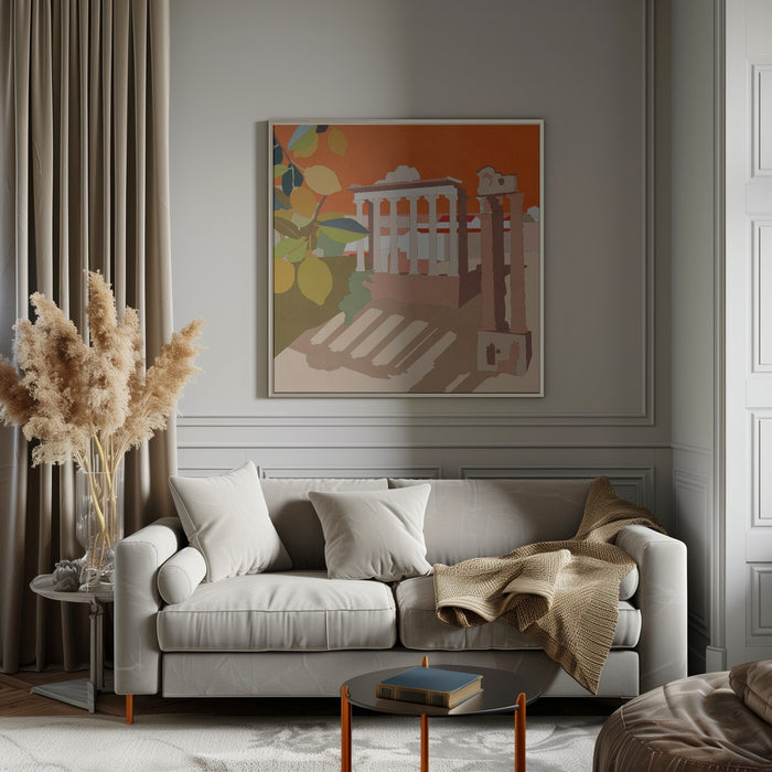 Rom 3 by Ana Rut Bre Square Canvas Print Art for Modern Home Decor. Decorate your office or living room with canvas artwork