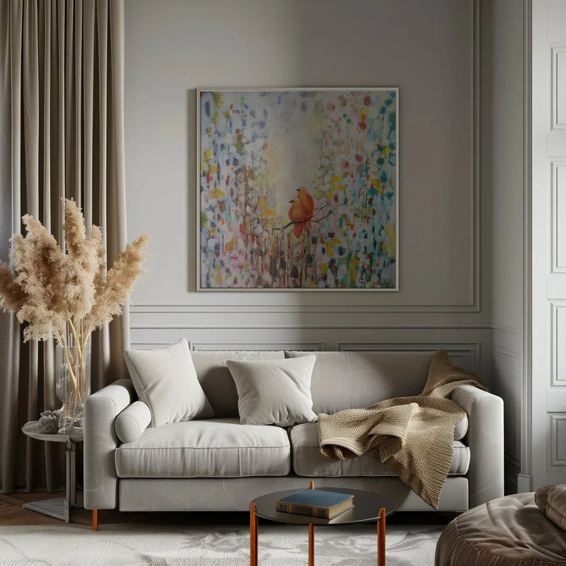 Tel Que Nous Sommes by Sylvie Demers Square Canvas Print Art for Modern Home Decor. Decorate your office or living room with canvas artwork