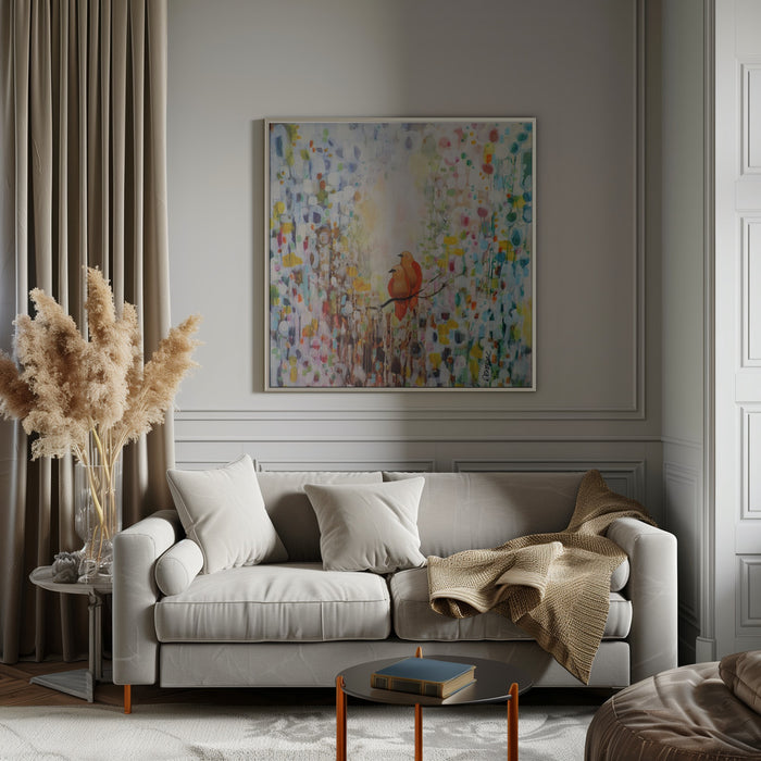 Tel Que Nous Sommes by Sylvie Demers Square Canvas Print Art for Modern Home Decor. Decorate your office or living room with canvas artwork